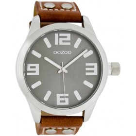 OOZOO Timepieces 45mm Brown Leather Strap C1063